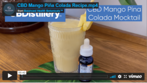 Mocktail Made with CBD and Mango (Piña Colada Mocktail Recipe)