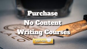 Purchase No Content Writing Courses