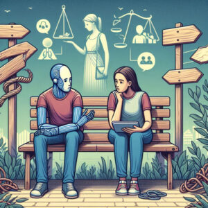 ChatGPT is depicted as a wise mentor