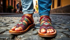 Classic Mexican Sandals: San Miguel Shoes for Cobblestones