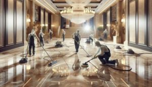 Travertine Floor Cleaning Brings Back Shine in Sutton