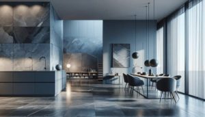 Belgian Blue Limestone Enhances East Renfrewshire Interiors