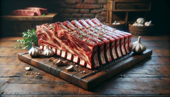 Garlic Crust Enhances Smoked Beef Ribs for Delicious Flavor